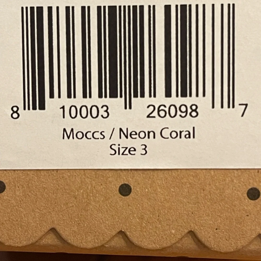 Sweet N Swag Kids Coral Moccasin Shoes size 3 - Picture 5 of 5